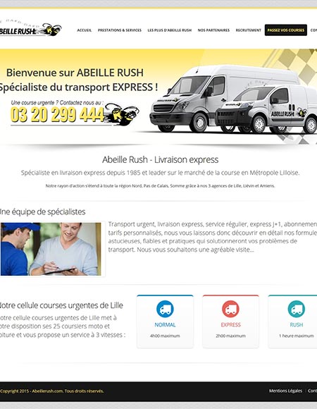 Site responsive standard Abeille Rush