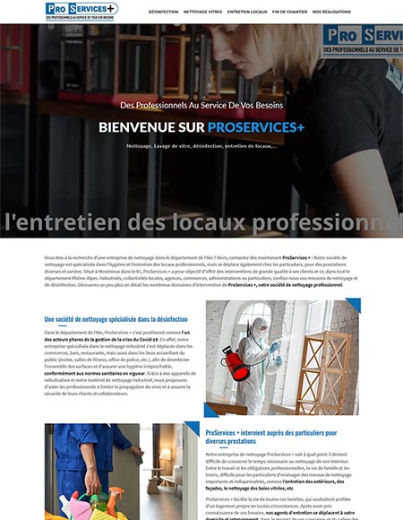 Site vitrine standard Proservices Plus